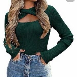 NWT Zeagoo Women's Off-Shoulder Beige Sweater